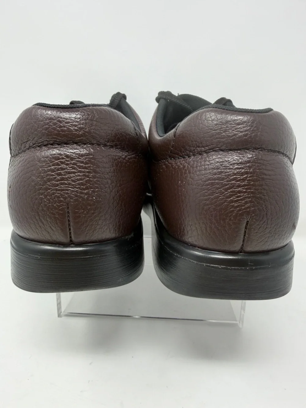 SAS Men's Bout TimeLace-Up Pebbled Leather Shoes in Cordovan Brown size 12